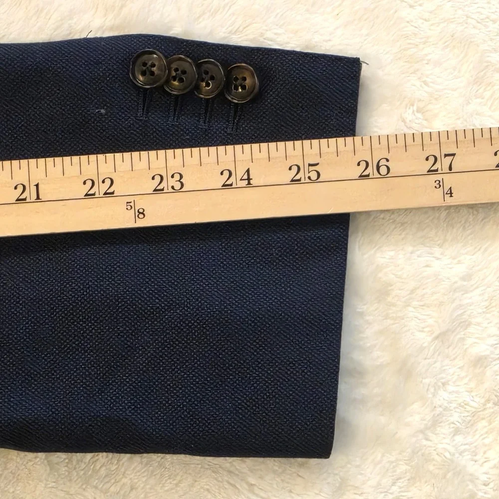 SUITSUPPLY 48R Mens Blue Blazer Jacket Sport Coat 2 Button Dual Vented Wool 58EU